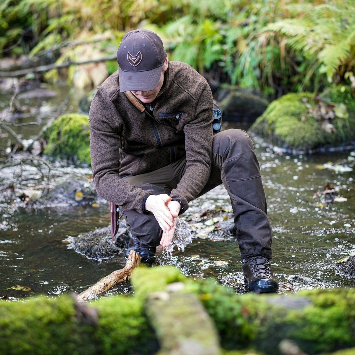 Haunter Kvikk fleece jakke Forest Brown